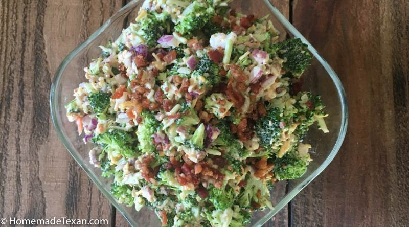 Easy Broccoli Slaw Salad Recipe with Bacon Jam